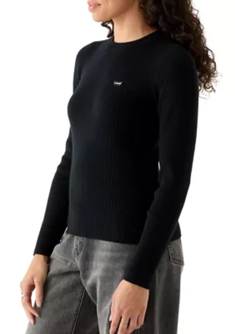 Ribbed Crew Neck Sweater