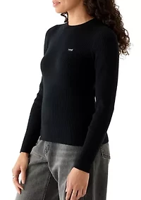 Ribbed Crew Neck Sweater