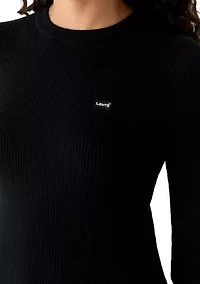 Ribbed Crew Neck Sweater