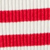 Ribbed Crew Neck Striped Sweater