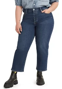 Plus Wedgie Straight Jeans