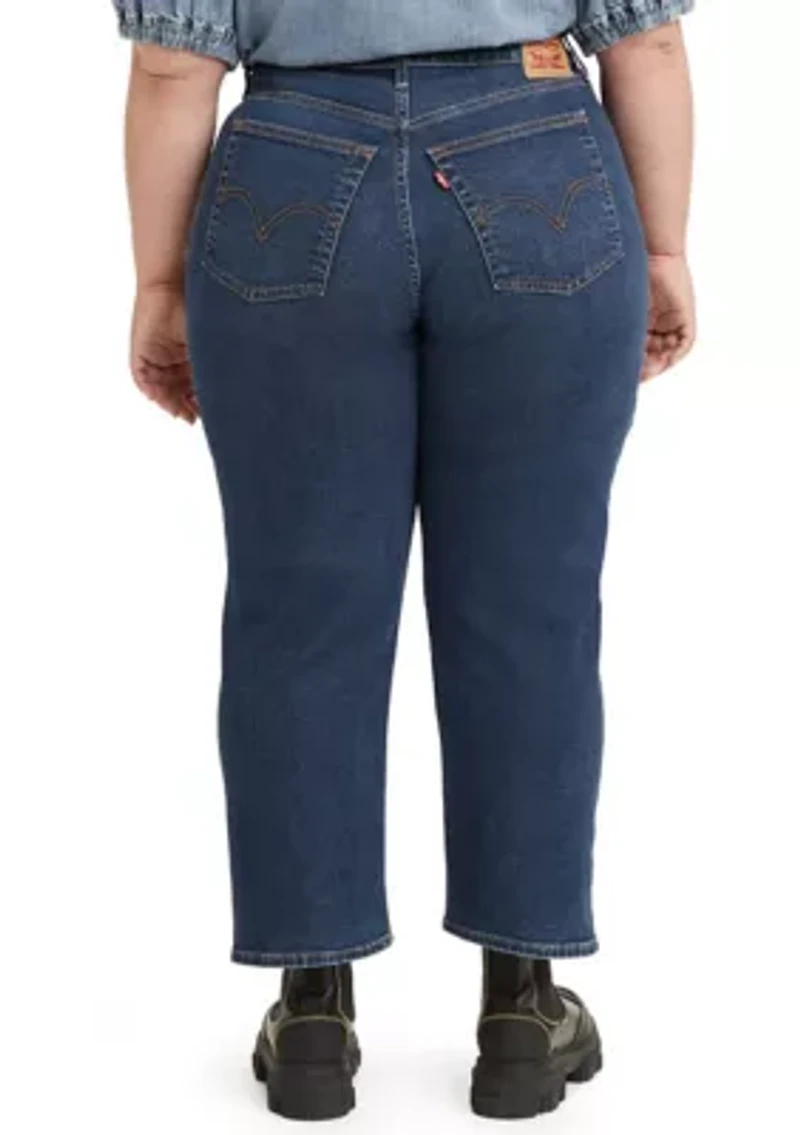 Plus Wedgie Straight Jeans