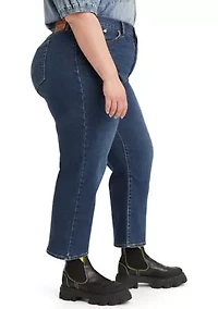Plus Wedgie Straight Jeans
