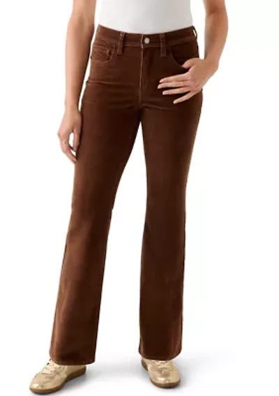 High-Rise Flare Corduroy Pants