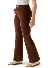 High-Rise Flare Corduroy Pants