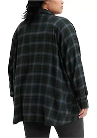 Plus Linda Plaid Button Up Shirt