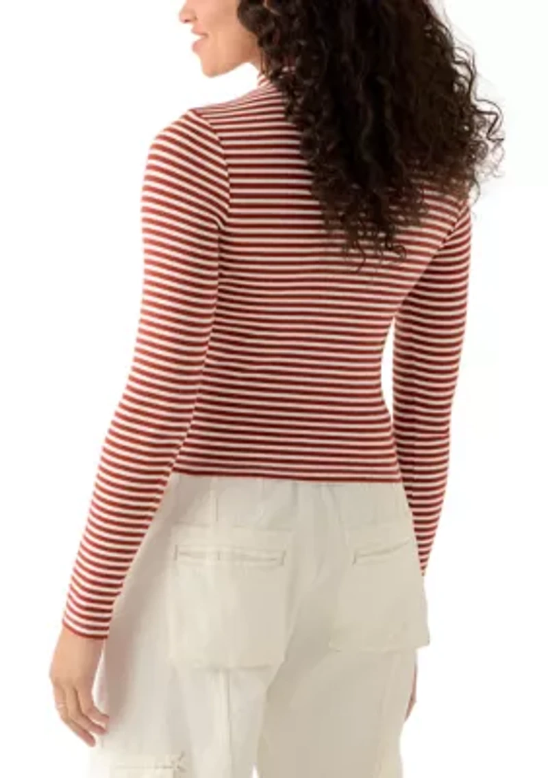 Effortless Long Sleeve Striped Shirt