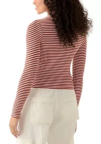 Effortless Long Sleeve Striped Shirt