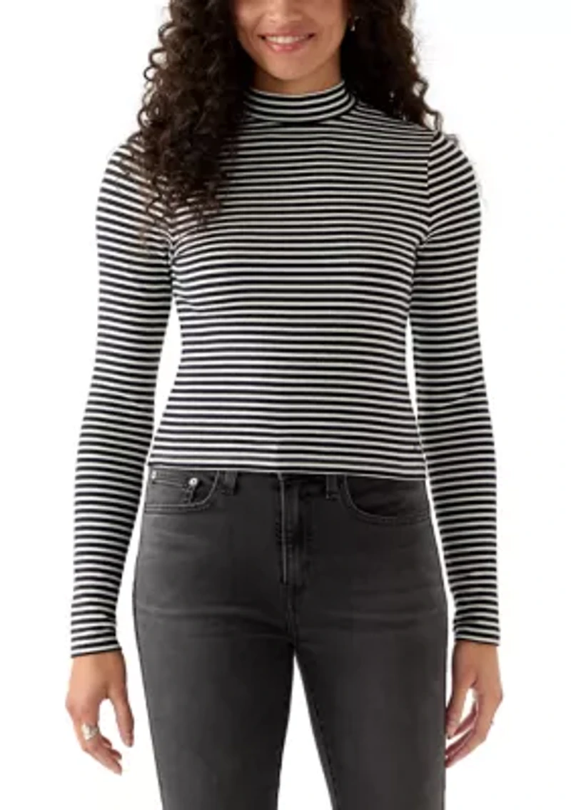 Dreamy Turtleneck Stripe Top