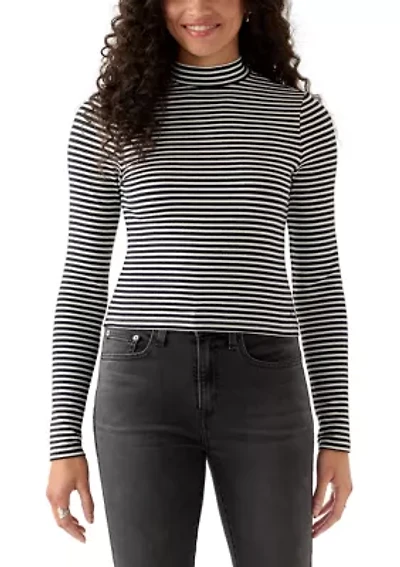 Dreamy Turtleneck Stripe Top