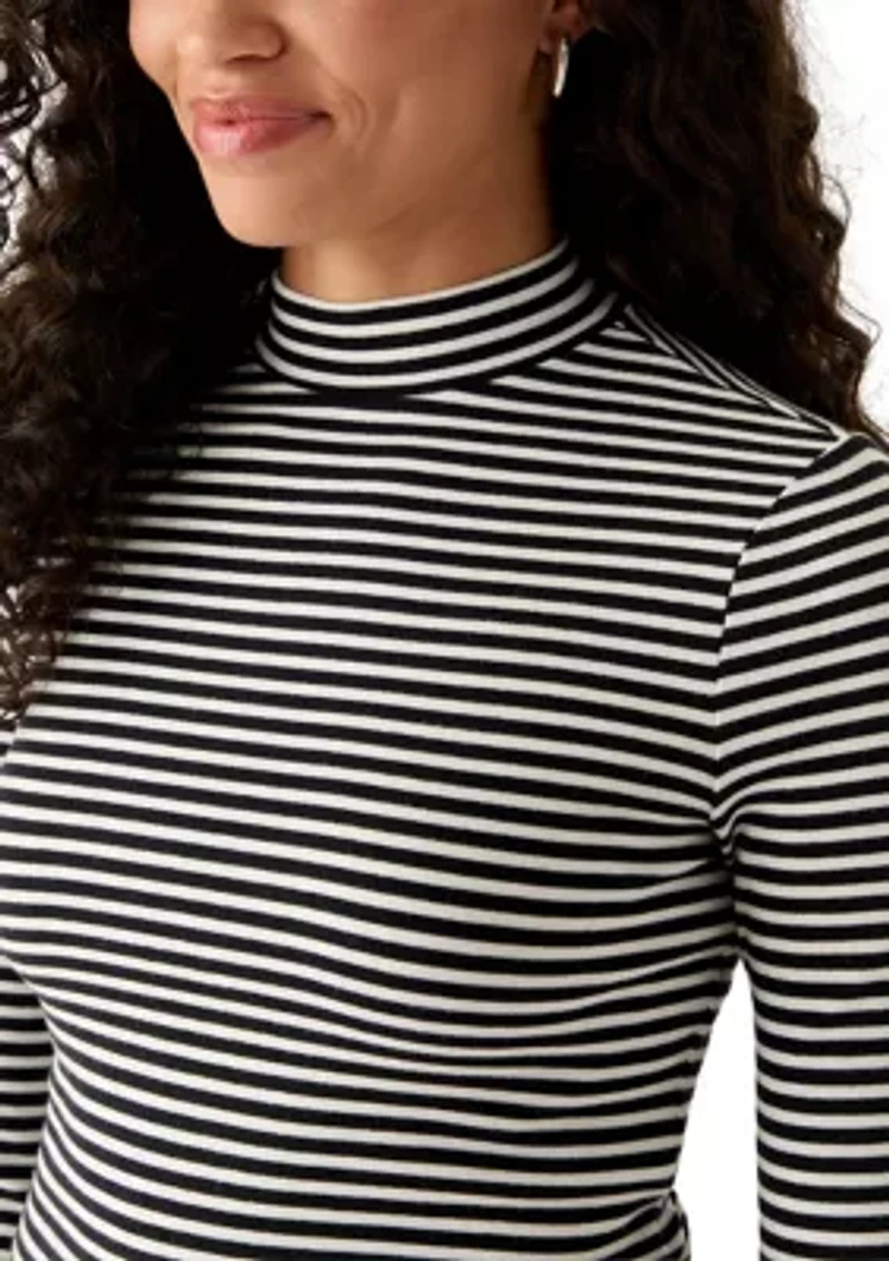 Dreamy Turtleneck Stripe Top