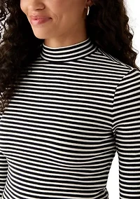 Dreamy Turtleneck Stripe Top