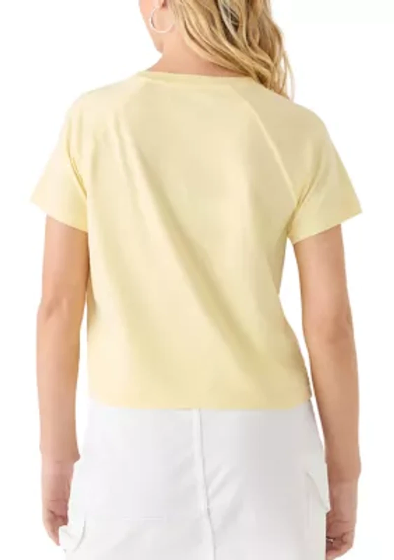 Women's Graphic Game Day Embroidered Flower T-Shirt