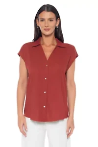 Linen Extend Sleeve Button Down