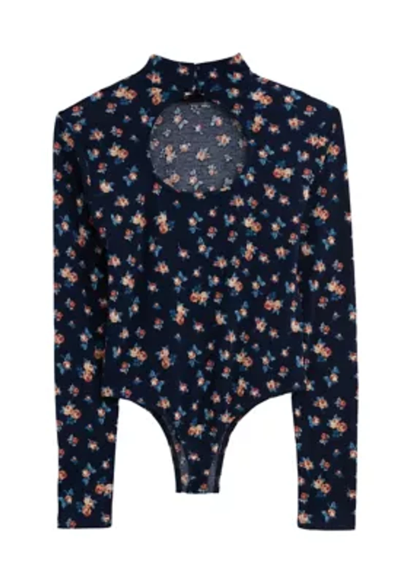 Puckered Knit Bodysuit