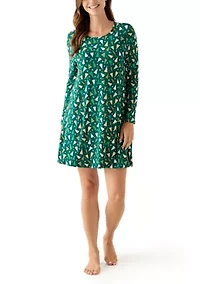 Women's Long Sleeve Print Dress