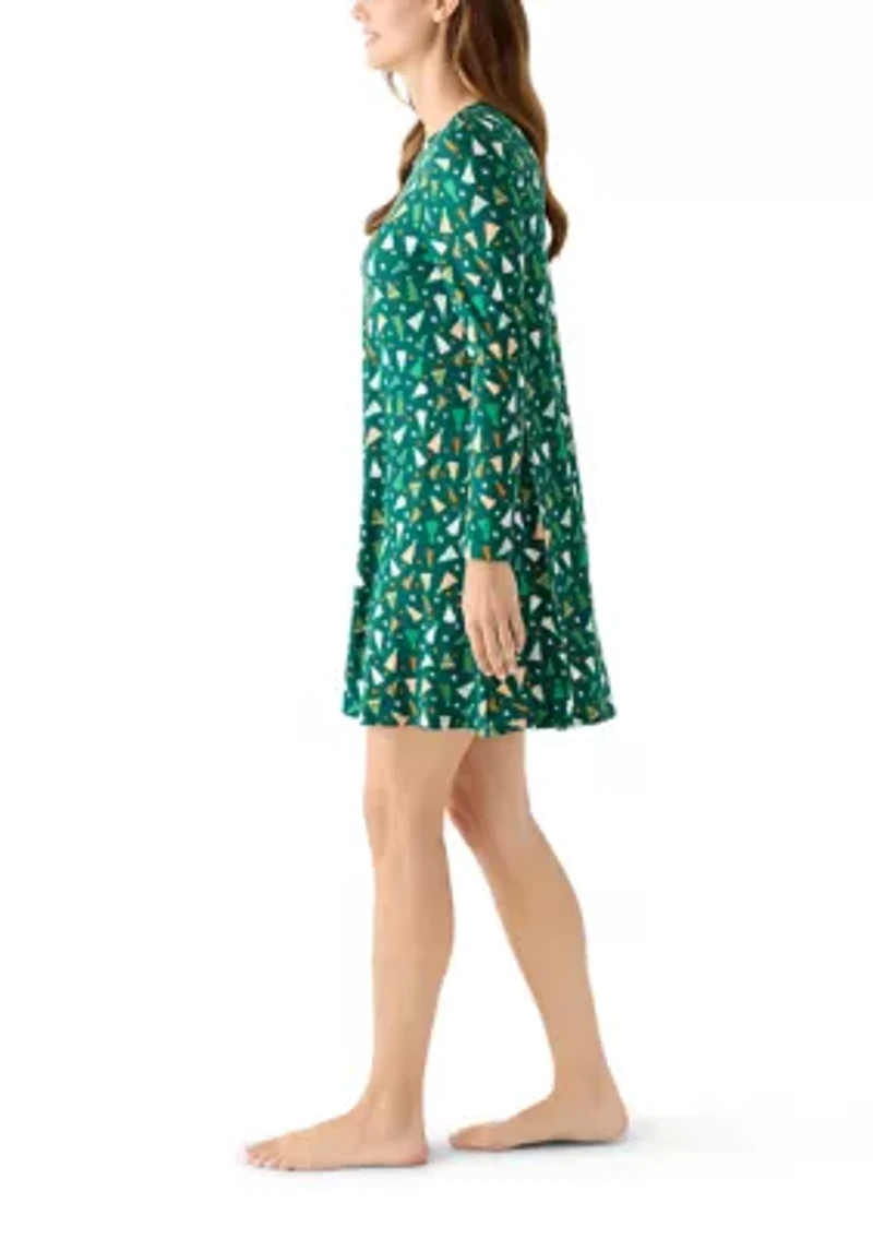 Women's Long Sleeve Print Dress