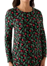 Women's Long Sleeve Print Dress