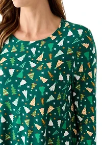 Women's Long Sleeve Print Dress