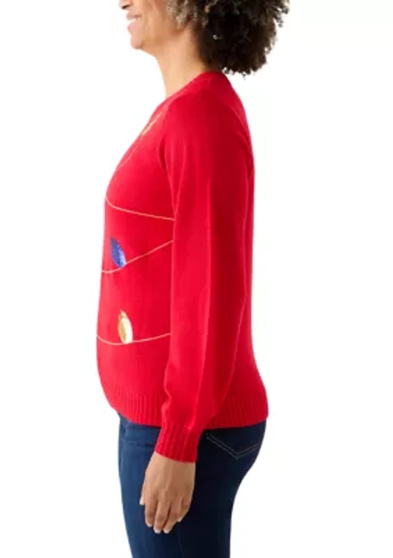 Women's Christmas Lights Sweater