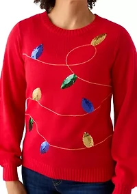 Women's Christmas Lights Sweater
