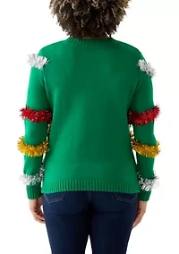Women's Let It Snow Garland Sweater
