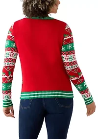 Women's Christmas Tree Garland Sweater