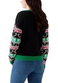 Women's Singing Disco Santa Sweater