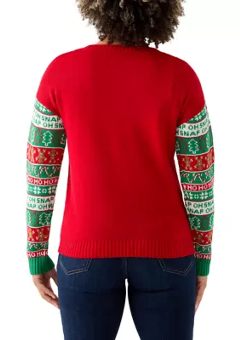 Oh Snap Gingerbread Sweater