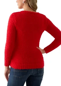 Women's Foil Christmas Tree Sweater