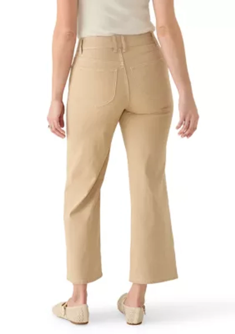 Women's Railroad Stripe Wide Leg Pants