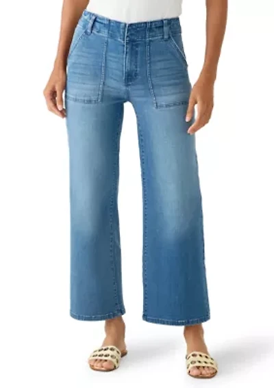 Women's Wide Leg Cropped Pants