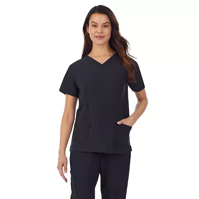 V-neck pocket scrub