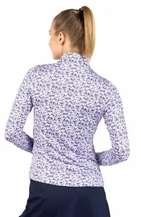 Ditzy Floral Printed Quarter Zip