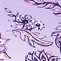 Floral Printed Sleeveless Quarter Zip Polo