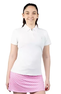 Solid Quarter Zip Polo