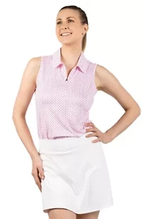 Byrds Sleeveless Quarter Zip Polo