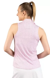 Byrds Sleeveless Quarter Zip Polo