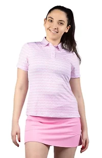 Martini Glasses Printed Polo