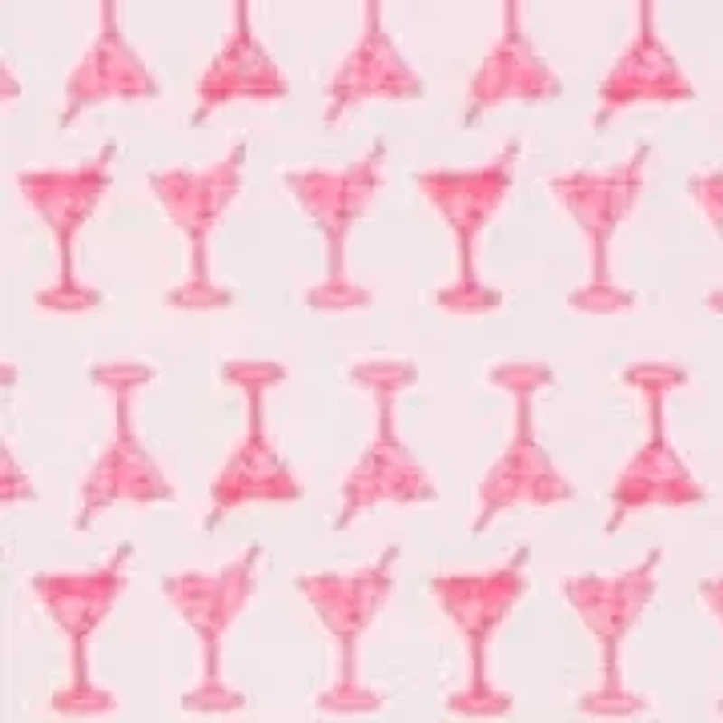 Martini Glasses Printed Sleeveless Polo