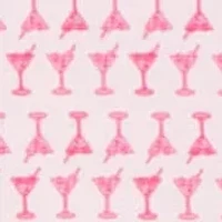 Martini Glasses Printed Sleeveless Polo