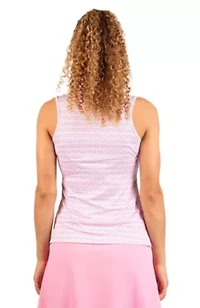 Martini Glasses Printed Sleeveless Polo