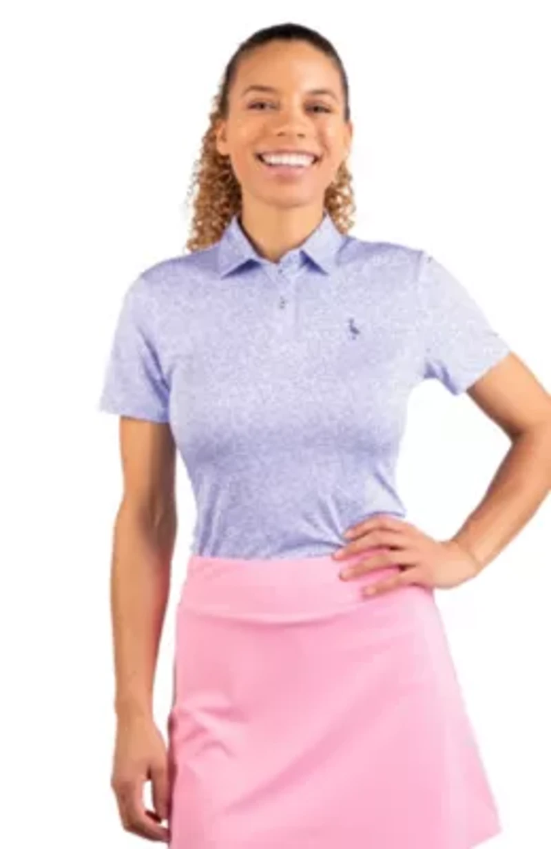 Abstract Maze Printed Polo