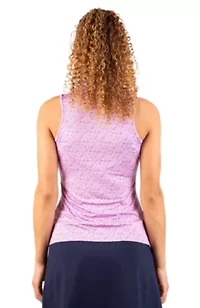 Clubs and Bags Printed Sleeveless Polo