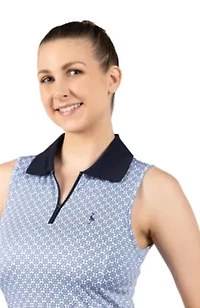 Geo Printed Polo Dress