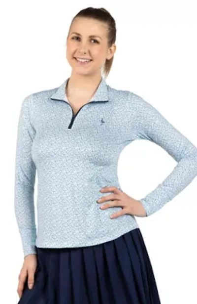 Ditsy Floral Printed Quarter Zip