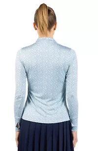 Ditsy Floral Printed Quarter Zip