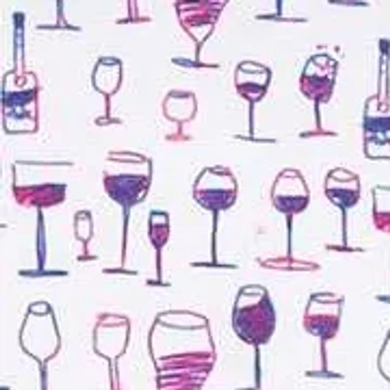 Wine Glasses Printed Quarter Zip