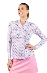 Wine Glasses Printed Quarter Zip