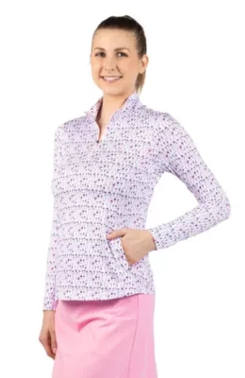 Wine Glasses Printed Quarter Zip